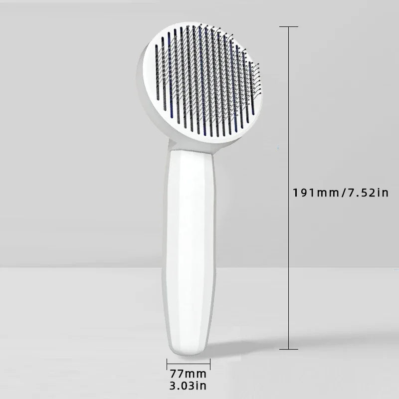 PawWoW™ Pet Hair Removal Comb - Push-On Cleaning Brush