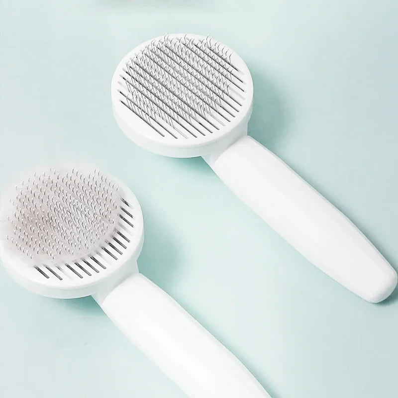 PawWoW™ Pet Hair Removal Comb - Push-On Cleaning Brush